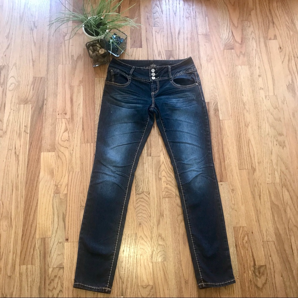 Almost Famous Button-Fly Skinny Jean